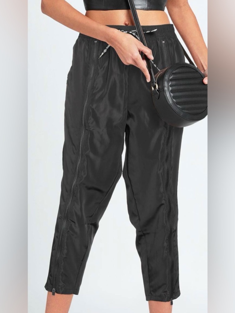 NWOT Umbro Black Zip-Front Track Pants